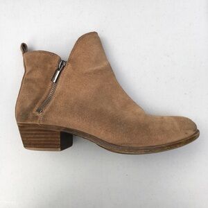 Lucky Brand Basonta Distressed Suede Ankle Boot Size 7.5